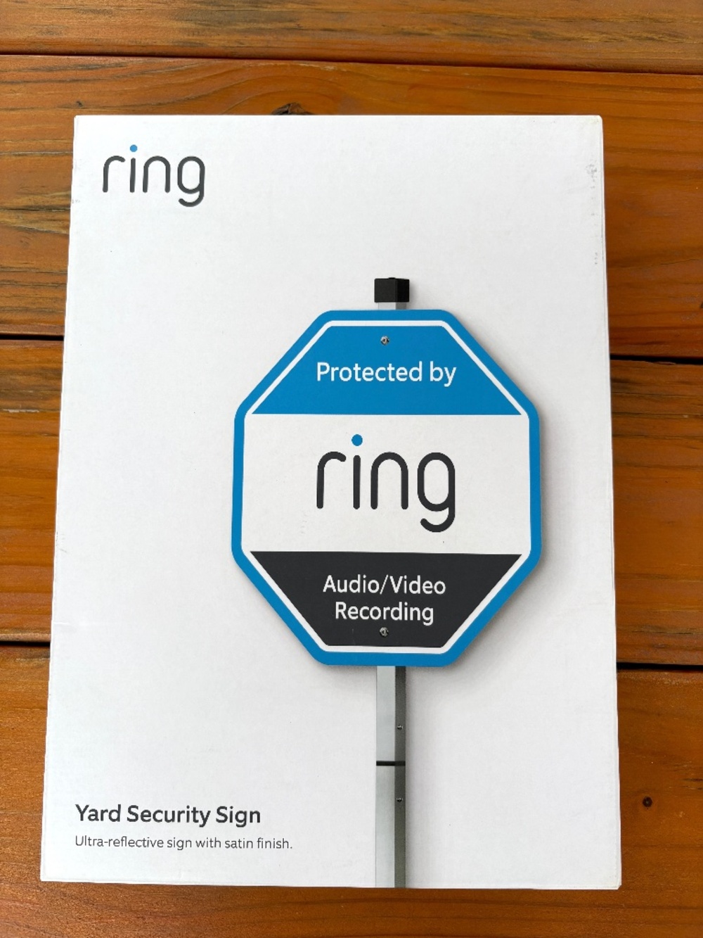 NWT Ring Camera Sign Ultra Reflective Wall Mount or Yard Stake